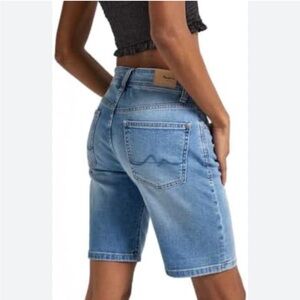 Kids 7 for all Mankind Blue Denim Shorts